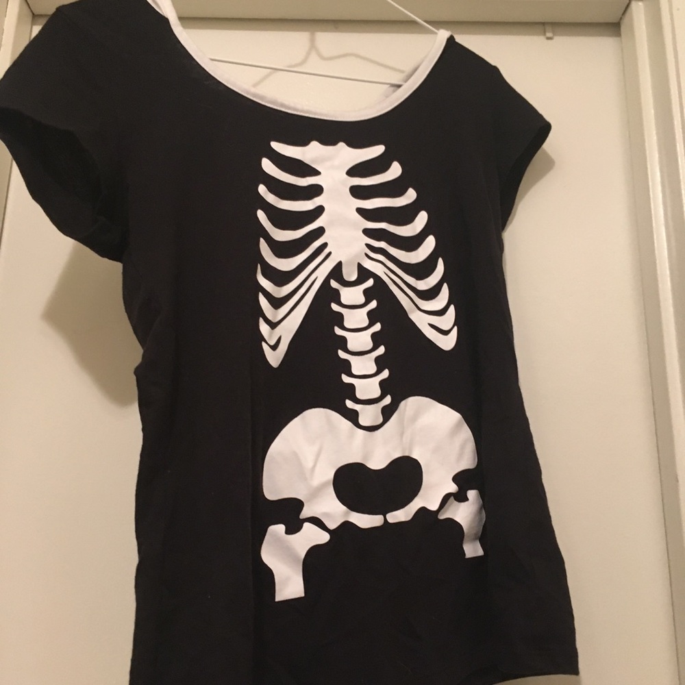Skeleton hoodie T-shirt